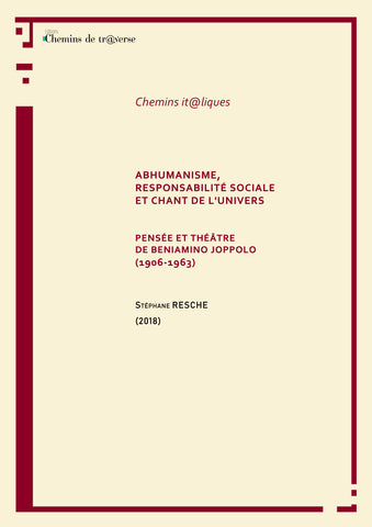 Abhumanisme, responsabilité sociale et chant de l'univers